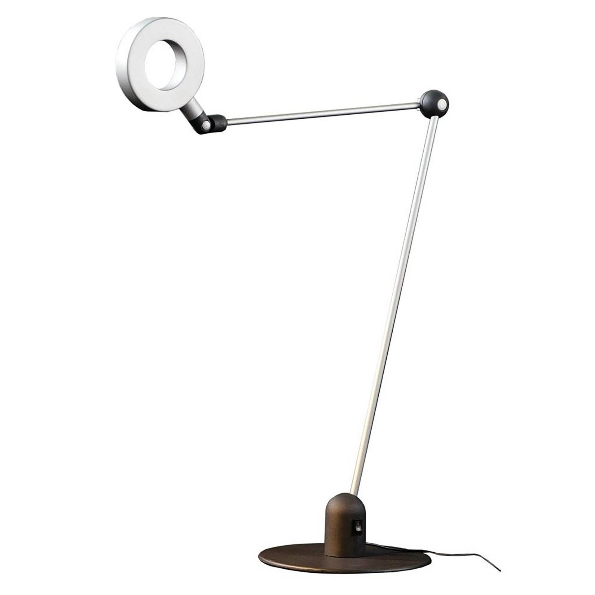 Martinelli Luce - L’ Amica LED Schreibtischleuchte - grau/L x Ø 115x12cm/3000K/900lm von Martinelli Luce