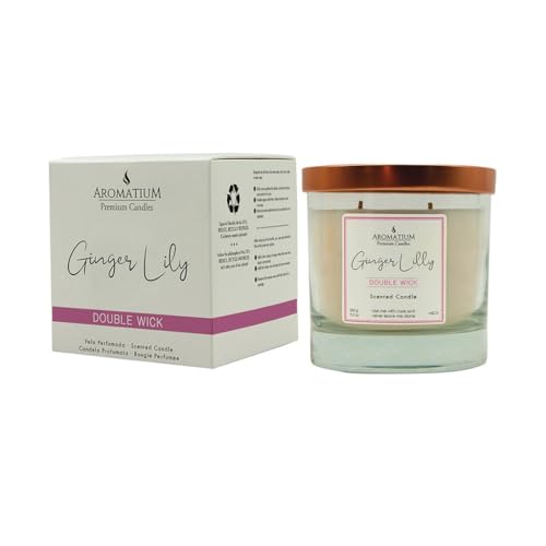 Martinez Morales Amb Vela Perf 2 Mechas Ingwer Lily 260G von Velas Martínez Morales