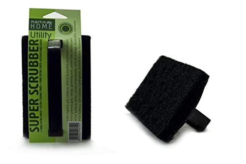 MartiniSPA Home Utility 0824h00 Scrubber, Faser Super Schleifpapier und Polypropylen, Schwarz, 20 x 10 x 7 cm von MartiniSPA Home Utility