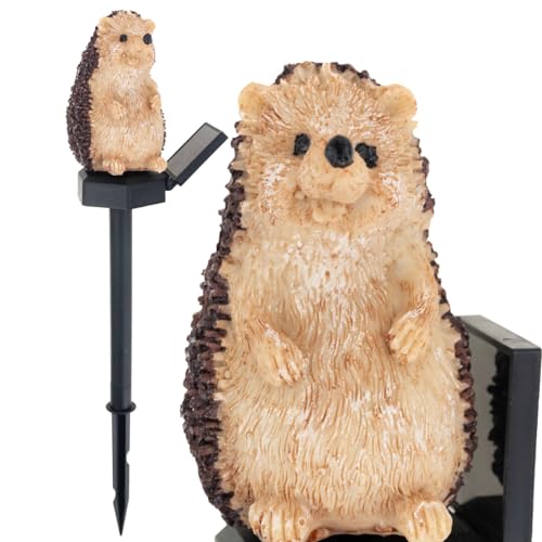 SOLARLAMPE IGEL IGEL LED GARTENLAMPE SOLAR DÄMMERUNGSSENSOR, wasserfeste Tierfigur, Garten, Gartenfiguren für den Außenbereich, Gartendekoration von Martom