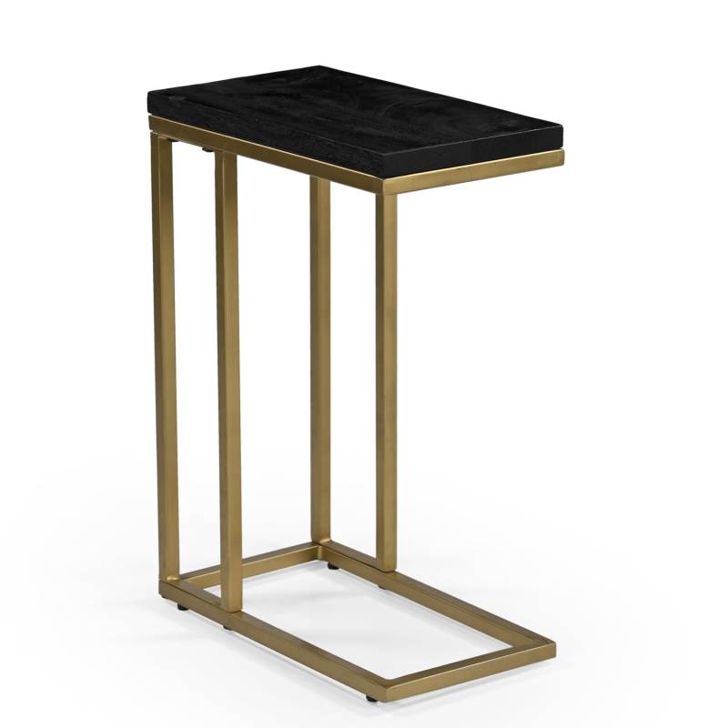 Elegant Gold Side Table with Metal Frame – 61cm Height | Versatile & Durable von Marudhara