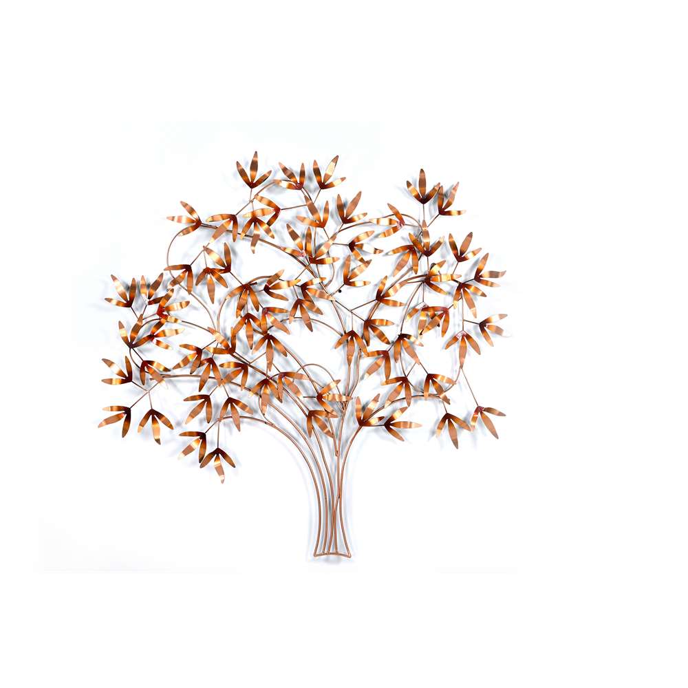 Elegant Metal Tree of Life Wall Sculpture – Handcrafted Iron Art (107 x 85 cm) von Marudhara