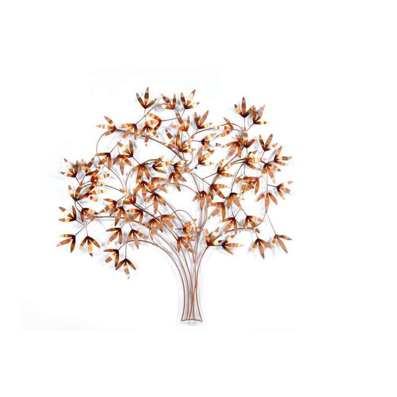 Elegant Metal Tree of Life Wall Sculpture – Handcrafted Iron Art (107 x 85 cm) von Marudhara