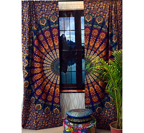 Indian Mandala Wall Hanging Bohemian Curtains Tapestry Wall Curtain Valances Art von Marusthali