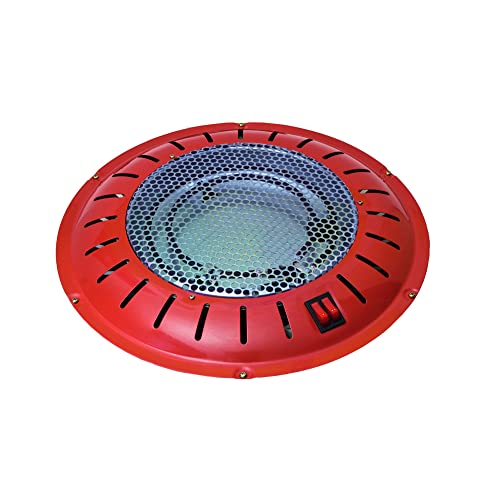 Feuerschale mit 3 Leistungsstufen, 900 W, 3MT, Rot von Marux