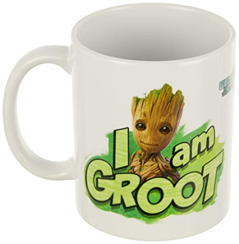 Marvel Comics Guardians of The Galaxy Vol. 2 I Am Groot Ceramic Mug Kaffeetassen, Keramik, Mehrfarbig, 1 Stück (1er Pack) von Marvel Comics