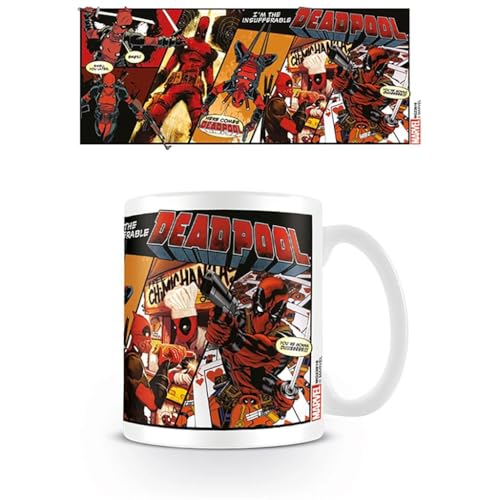Marvel Comics Kaffeetassen, Keramik, Mehrfarbig, 7.9x11x9.3 cm von Deadpool