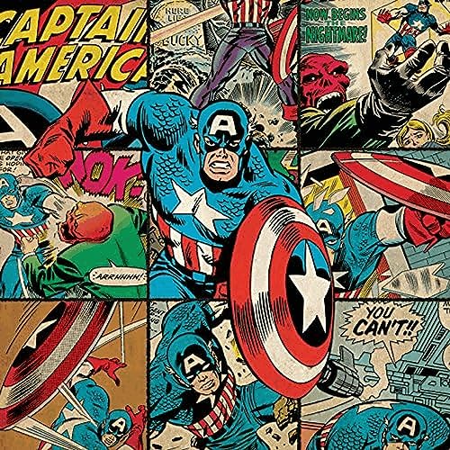 Marvel Comics Leinwanddruck, Polyester, Mehrfarbig, 40 x 40 cm von Marvel Comics