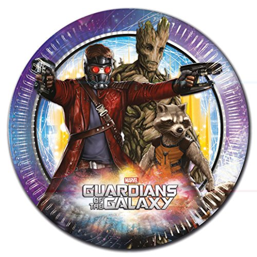 23cm Marvel Guardians of the Galaxy Paper Plates by Marvel von Marvel