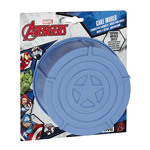 Funko MV03397 MARVEL Cake Mold: Silicone: Captain America Shield, Blue, 50 x 33.5 x 30 cm von Marvel