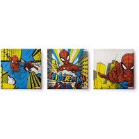 MARVEL Leinwandbild "Leinwandbilder Set of 3 Spiderman 3/30X30cm", (Packung, 3 St.) von Marvel