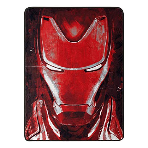 Marvel Northwest Avengers Endgame Iron Man's Threat, Micro Raschel Überwurfdecke, 117 x 152 cm, Mehrfarbig von Northwest