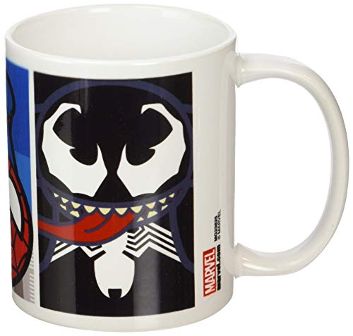 DC Universe Marvel Kawaii Spider-Man Villians 11oz/315ml Kaffeetassen, Mehrfarbig, 7.9x11x9.3 cm von Marvel