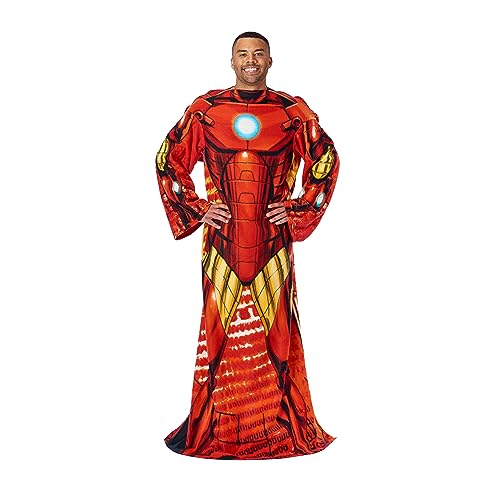 Marvel Gemütliche Überwurfdecke mit Ärmeln, Erwachsenen-122 x 180 cm, Being Iron Man von Northwest