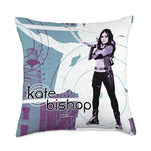 Marvel Hawkeye Kate Bishop Character Poster Throw Pillow, 18x18, Multicolor von Marvel