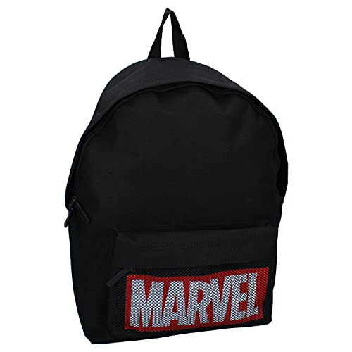 Marvel In Charge | Rucksack | Mit einem Bild Ihres Lieblingshelden! | Ideal für den jungen Abenteurer | Navy Schwarz -Einheitsgröße von Marvel