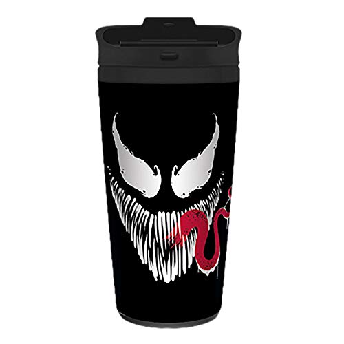 Marvel Venom Metall Reisebecher, 450ml fassender, isolierter Becher - Offizielles Lizenzprodukt von Marvel