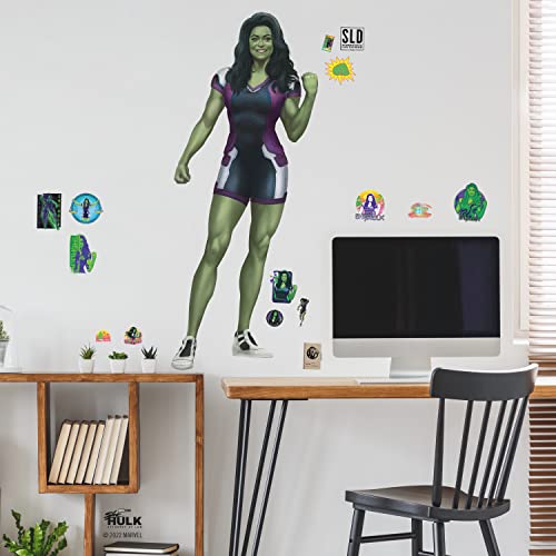 Marvel RMK5258GM Riesiger She Hulk Aufkleber Selbstklebende Wanddekoration von RoomMates