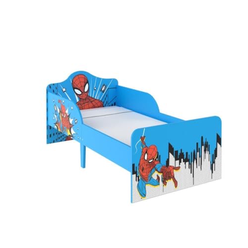 Marvel Spider-Man Toddler Bed, Blue Finish, 143cm W X 75cm D X 64cm H von Marvel