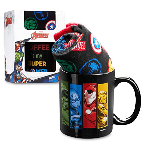 Marvel Tasse und Socken Avengers Tasse Geschenke Set (Mehrfarbig) von Marvel