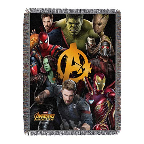 Marvel Northwest Avengers, Find Them' gewebte Tapisserie-Überwurfdecke, 122 x 152 cm, Mehrfarbig von Northwest