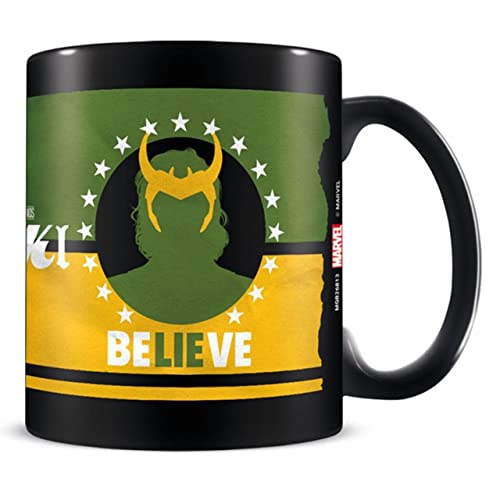 Marvel Unisex Kinder Mug Gift (Believe Design) 325ml Ceramic Mug - Official Mgb26813 Marvel Loki Tasse in Geschenkbox Believe Design 325 ml Keramiktasse offizieller Merchandise Arti, Bunt, Estándar EU von Marvel