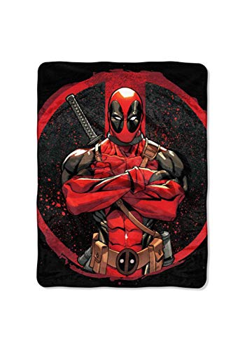 Northwest Deadpool Micro Raschel Überwurfdecke, 116,8 x 152,4 cm, Tough Guy von Northwest