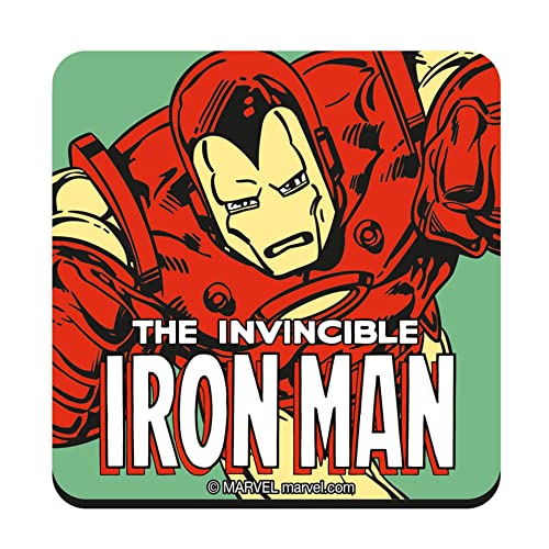 The Invincible Iron Man Superhelden helle Offiziellen Comics Getränke Geschenk Coaster von Marvel