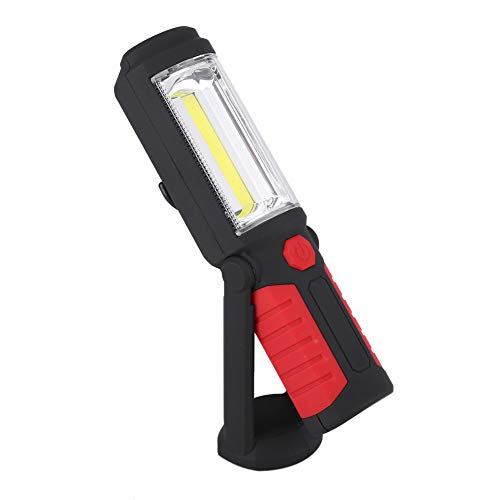 LED Arbeitsleuchte Taschenlampe,Wiederaufladbare Tragbar Werkstattlampe Handlampe,Magnetischen COB Inspektionsleuchten,Handtaschenlampen für Auto Reparatur,Werkstatt,Camping,Notbeleuchtung(Rot) von Marvellous