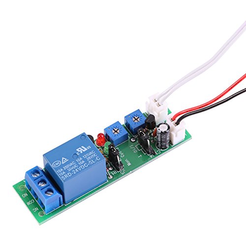 Marvellous Timer-Modul, DC 5V 12V 24V Einstellbarer Zyklus-Timer-Verzögerungs-EIN/Aus-Schalter-Relais-Modul (24V 0-15min) von Marvellous
