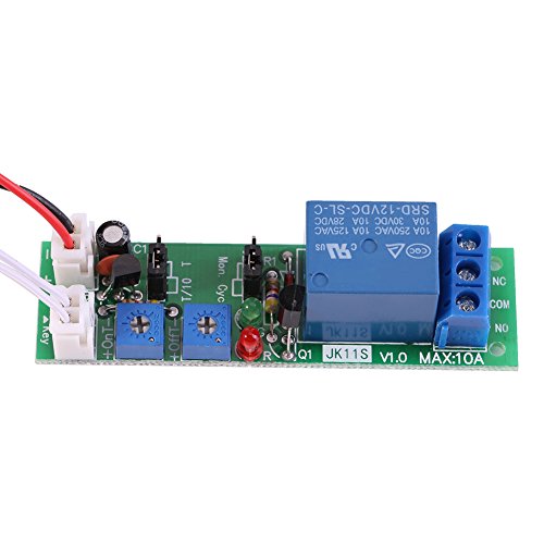 Timer-Modul, Timer-Schaltermodul, DC 5V 12V 24V Einstellbarer Zyklus-Timer-Verzögerungs-Ein/Aus-Schalter-Relais-Modul(12V 0-120min) von Marvellous