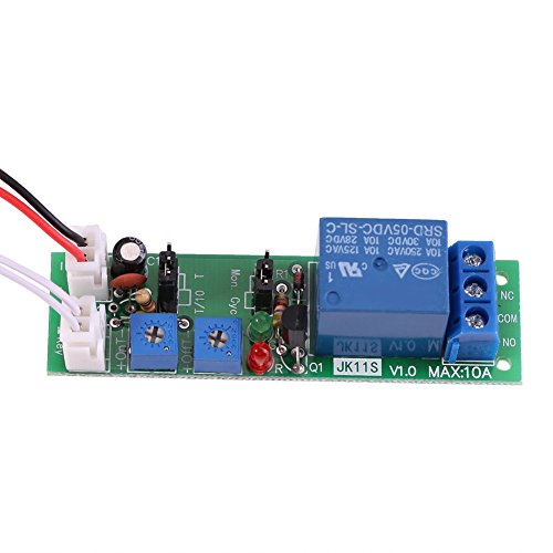 Marvellous Timer-Relais-Modul, DC 5V 12V 24V Einstellbarer Zyklus-Timer-Verzögerungs-Ein/Aus-Schalter-Relais-Modul (5V 0-24h, grün) von Marvellous