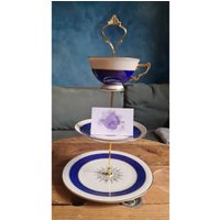 Schöne Etagere in Königsblau/Homeaccessoires /Wohndeko von MarvelousHotchPotch