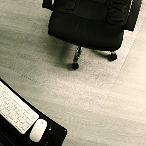 Marvelux Eco Enhanced Polymer Bürostuhl Bodenschutzmatte für Hartböden, 75 x 120 cm rechteckig Bürostuhlmatte, transparent schreibtischstuhl unterlage, in verschiedenen Größen erhältlich von Marvelux