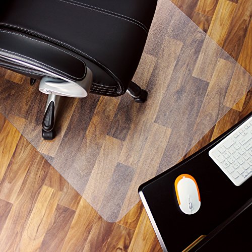 Marvelux Polycarbonat Bürostuhlmatte Bodenschutzmatte für Hartböden, 116 x 130 cm rechteckig schreibtischstuhl Matte, transparent stuhlmatte, in verschiedenen Größen erhältlich von Marvelux