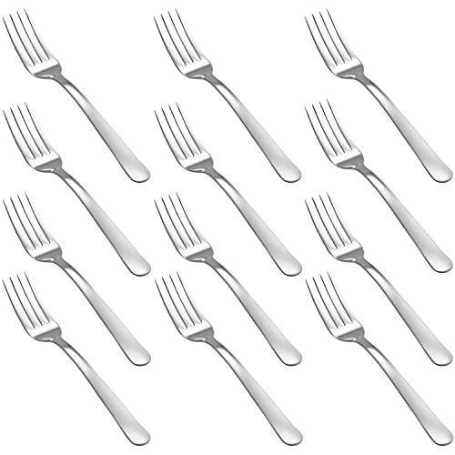 Gabeln edelstahl geeignet für Zuhause und Restaurants gabel set metalgabel gabeln metall besteck gabeln set edelstahl gabeln tafelgabeln (12 Stück) von Marvorem