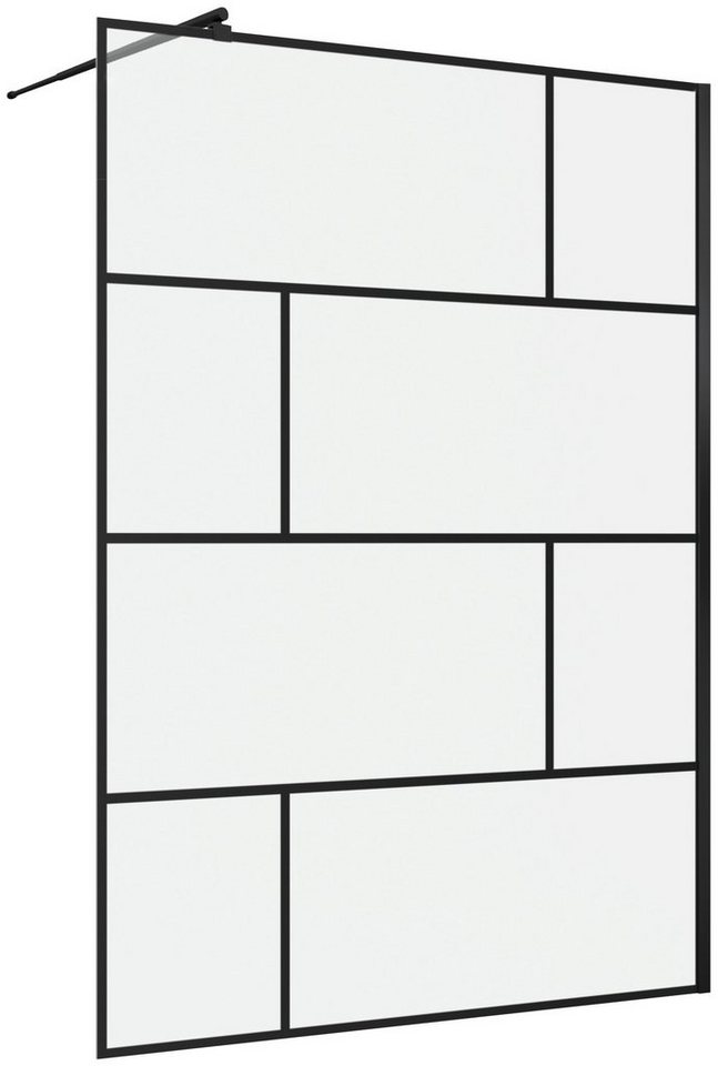 Marwell Walk-in-Dusche Bricks, Einscheibensicherheitsglas, (2 tlg), 140 x 195 cm, inkl. Haltestange für Deckenmontage von Marwell