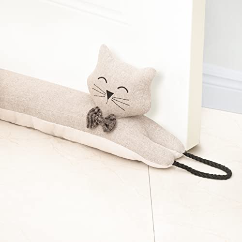 Estimber Unter Tür Zugluftstopper Dekorative Windstopper 91cm für Tür & Fenster, beschwert Tier Luft Zugluftstopper Schlange Lärm Blocker für unten an der Tür mit hängenden Schlaufen - Khaki Katze Estimber Unter Tür Zugluftstopper Dekorative Windstopper 91cm für Tür & Fenster, beschwert Tier Luft Zugluftstopper Schlange Lärm Blocker für unten an der Tür mit hängenden Schlaufen - Khaki Katze von Marwood