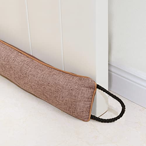 Marwood Türstopper unter der Tür, 96 cm, Windstopper für Tür und Fenster, beschwerter französischer Luft-Tür-Zugluftstopper, Haustür, Schlangen-Geräuschblocker für die Unterseite der Tür mit Marwood Türstopper unter der Tür, 96 cm, Windstopper für Tür und Fenster, beschwerter französischer Luft-Tür-Zugluftstopper, Haustür, Schlangen-Geräuschblocker für die Unterseite der Tür mit von Marwood
