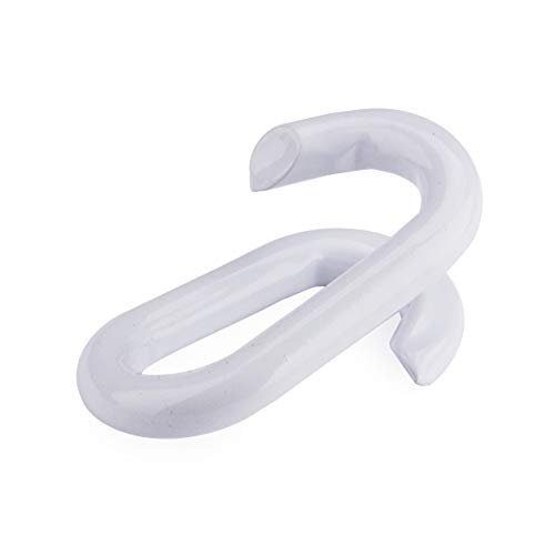 10 STÜCK Stahl Notglieder Weiss KETTENGLIEDER Notglieder aus Stahl VERBINDUNGSGLIED Weiss FÜR 6 MM STAHLKETTE Absperrkette von Marwotec Verbindungselemente