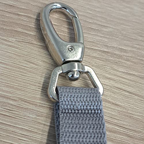 10 Stück Taschenkarabiner 20mm Karabinerhaken Metall Zink Legierung Karabinerhaken mit flachem Wirbel Swivel Tasche Verschlüsse Hummer Swivel Trigger Clips Karabinerhaken (Silber, 20) von Marwotec Verbindungselemente