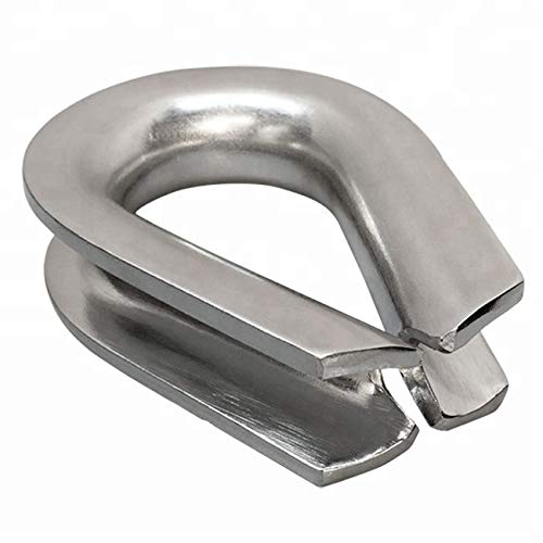 2mm Kausche 10 Stück Drahtseilkauschen für Drahtseilklemmen 2 mm Edelstahl V4A Forstseil Drahtseil Seil Windenseil 2mm Kausche 10 Stück Drahtseilkauschen für Drahtseilklemmen 2 mm Edelstahl V4A Forstseil Drahtseil Seil Windenseil von Marwotec Verbindungselemente