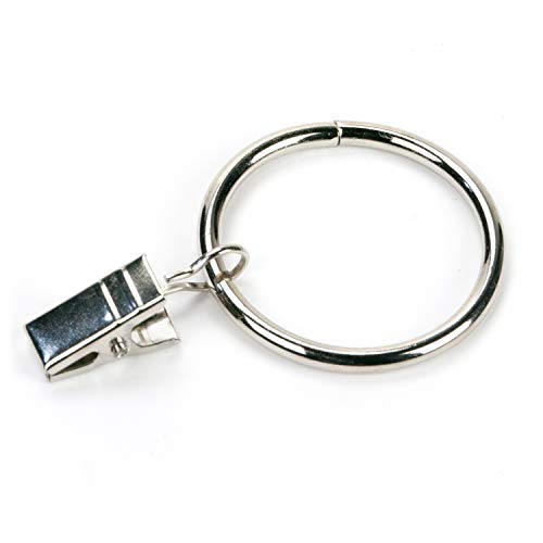30 STK. 35mm Durchmesser Mehrzweck Vorhang Clip Gardinenstange Gardinenringe Vorhangringe mit Clips von Marwotec Verbindungselemente