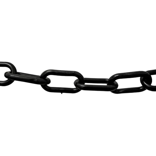 Marwotec 5 Meter Regenablaufkette 10mm Kunststoff Regenkette Schwarz Ablaufkette Tropfkette Wasserkette von Marwotec Verbindungselemente