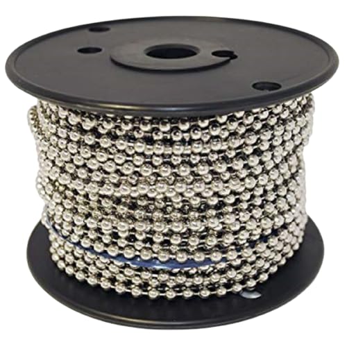 Marwotec 50 Meter Stahl vernickelt mit 3,2 mm Kugeldurchmesser auf Rolle für individuelle DIY-Projekte Marwotec 50 Meter Stahl vernickelt mit 3,2 mm Kugeldurchmesser auf Rolle für individuelle DIY-Projekte von Marwotec Verbindungselemente