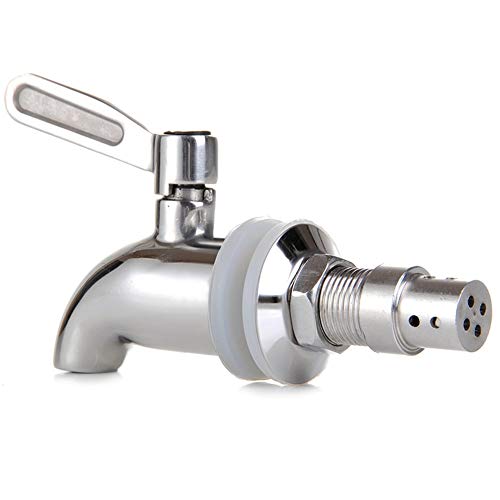 Mary´s Kitchen tools Edelstahlzapfhahn für Getränkespender | | Zapfhahn | Ersatzzapfhahn | 304 Edelstahl | Drehzapfhahn | Bierhahn | 16mm von Mary's KITCHEN TOOLS