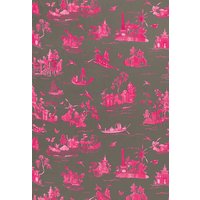 Coromandel in Fuchsia Grau -Pillow Covers von MaryEllieDesigns