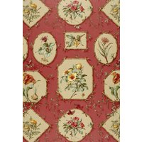 Greenbrier Botanisch in Koralle Und Natur - Kissenbezug Greenbrier Botanisch in Koralle Und Natur - Kissenbezug von MaryEllieDesigns