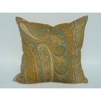 Pasha Paisley in Bittersweet Kissenhülle - Front & Rückseite Auch Stein Erhältlichdieses Angebot Ist Für Eine 100% Wolle 18 X Zoll von MaryEllieDesigns