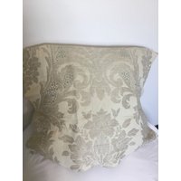 Toscana Leinen Damast in Greige von MaryEllieDesigns